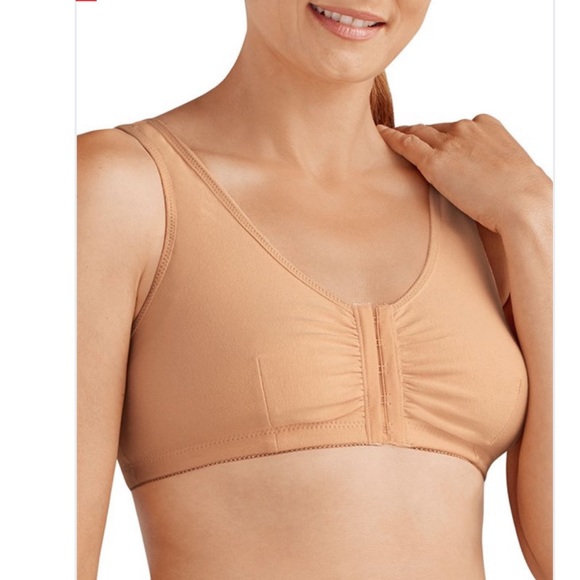 AMOENA Frances Wire-Free Front Closure Bra 2128 - Nude - Picture 1 of 12